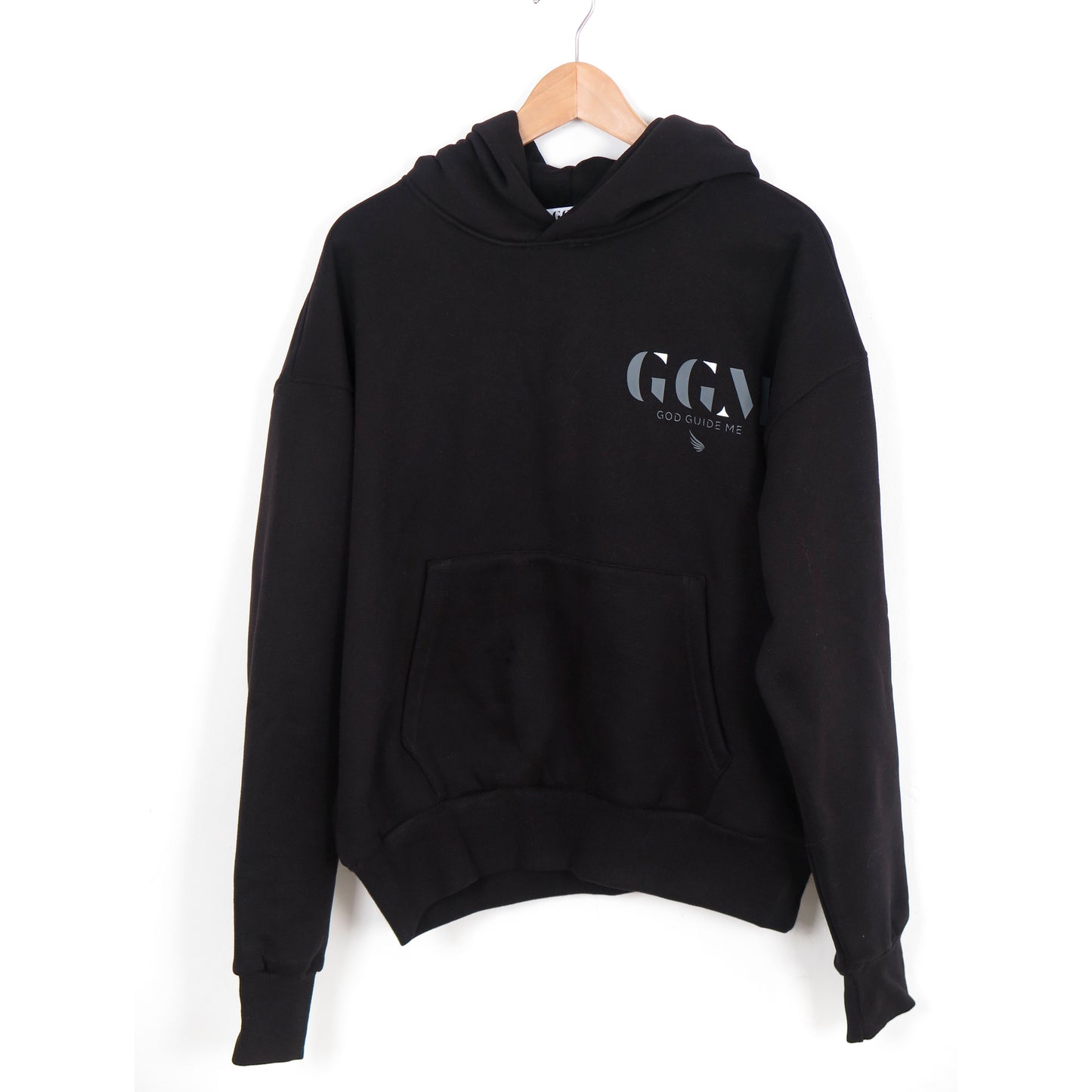BASIC BLACK CROPPED HODDIE