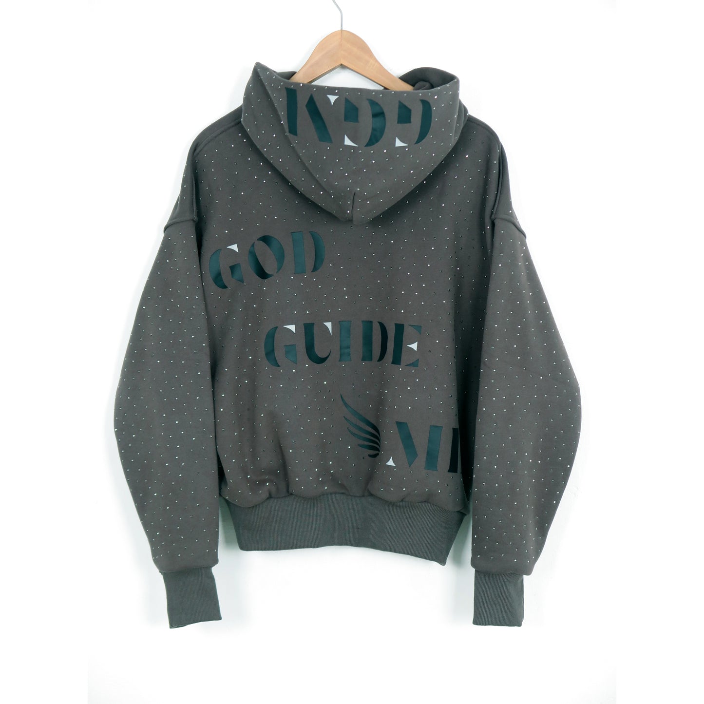 DIAMOND GREY CROPPED HODDIE