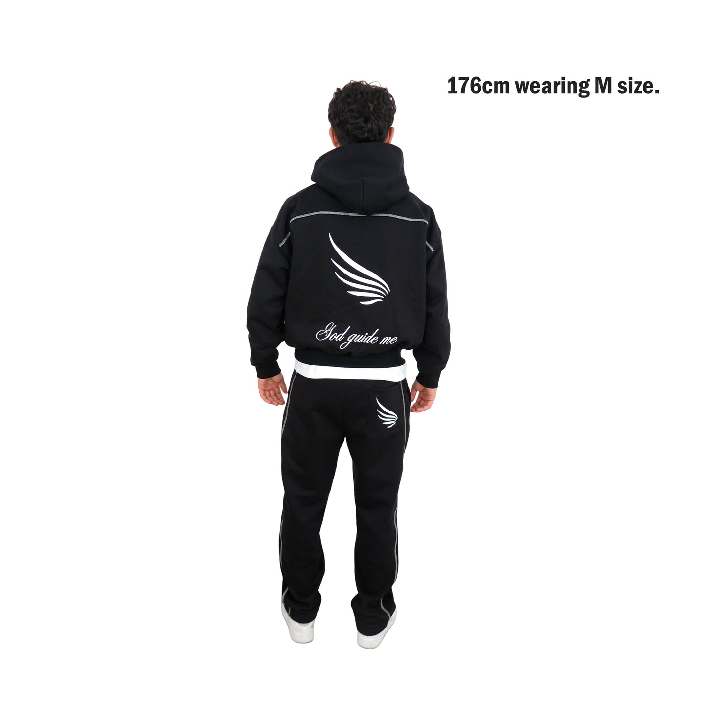 EMBROIDED BLACK TRACKSUIT