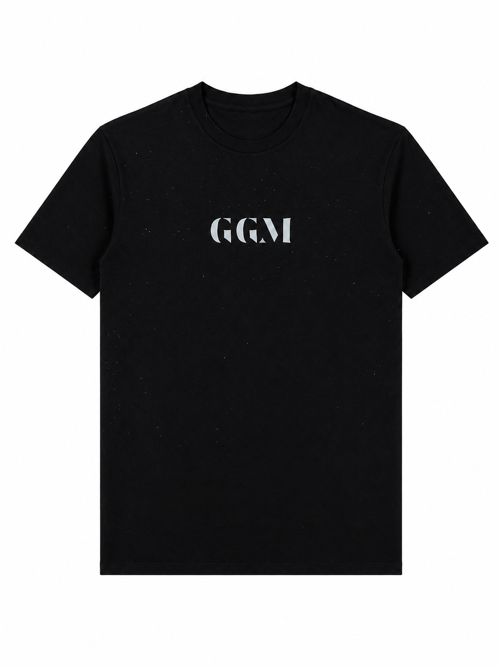 Camiseta negra de diamantés