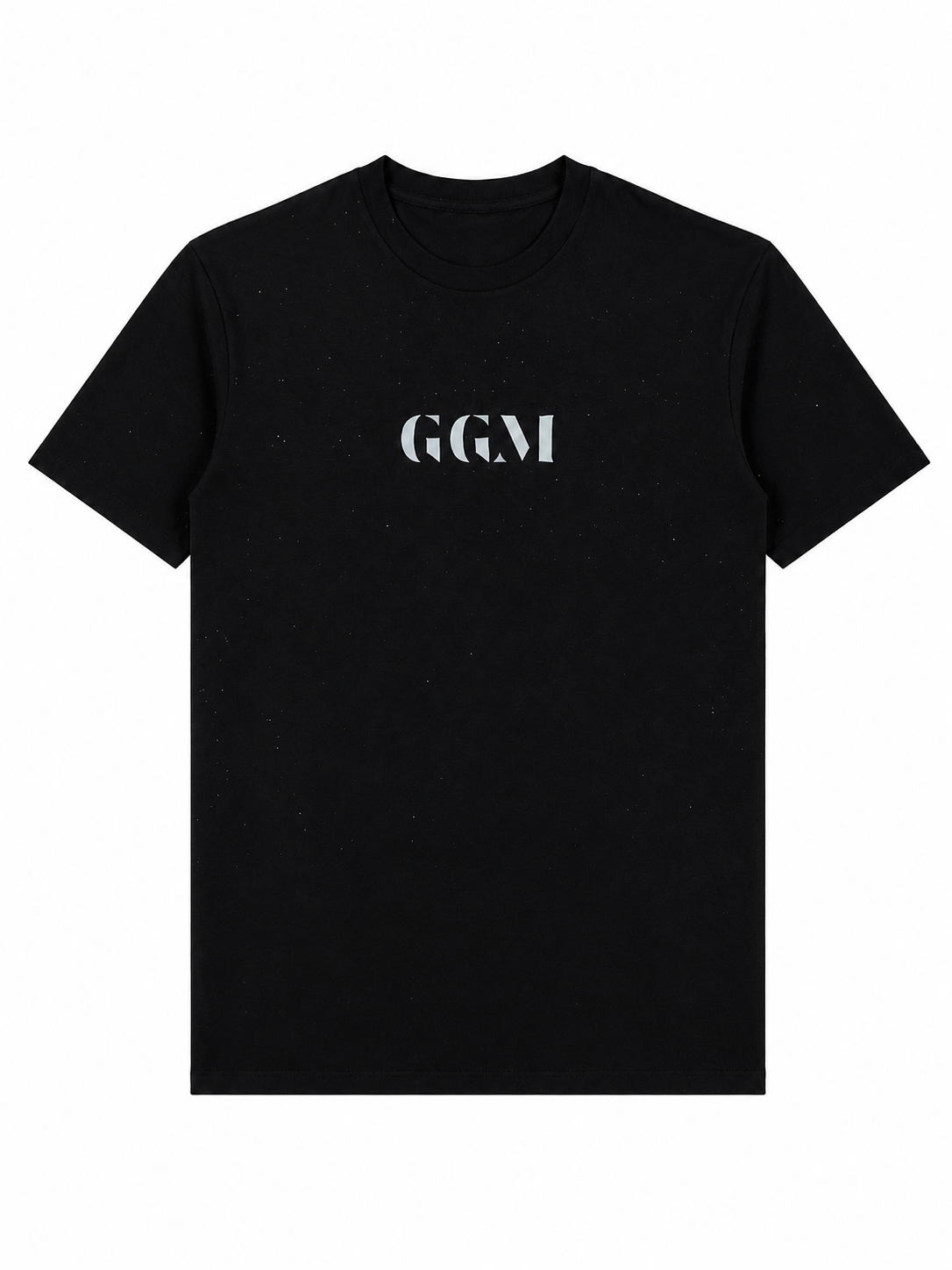 Camiseta negra de diamantés