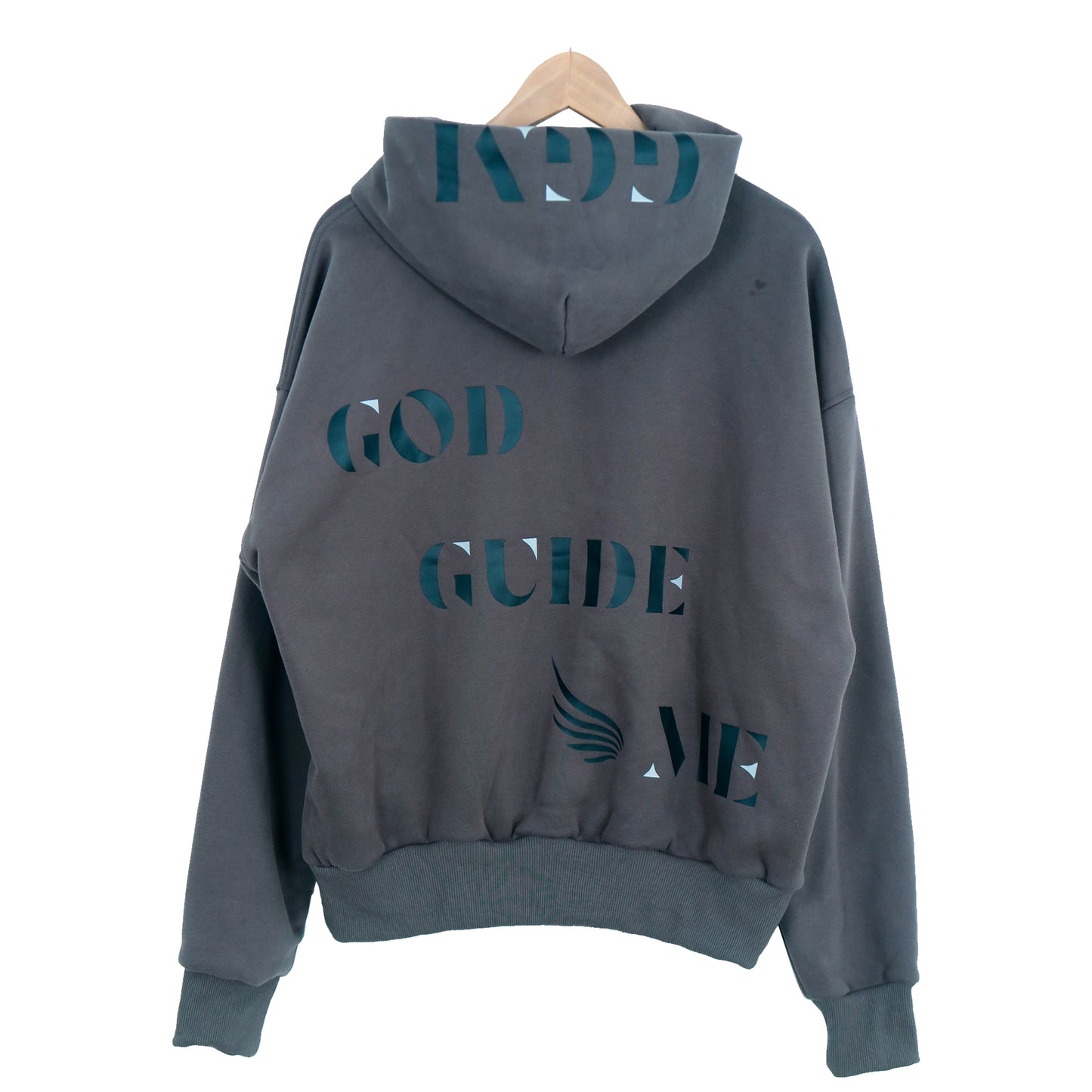 BASIC GREY CROPPED HODDIE