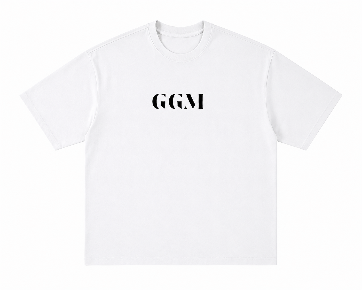 Camiseta blanca con logo bordado