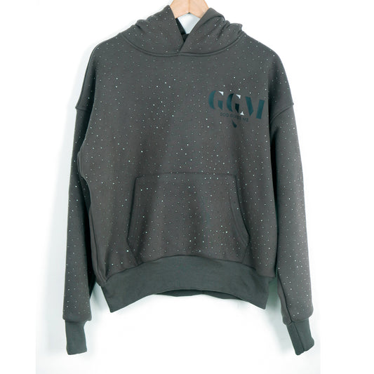 DIAMOND GREY CROPPED HODDIE
