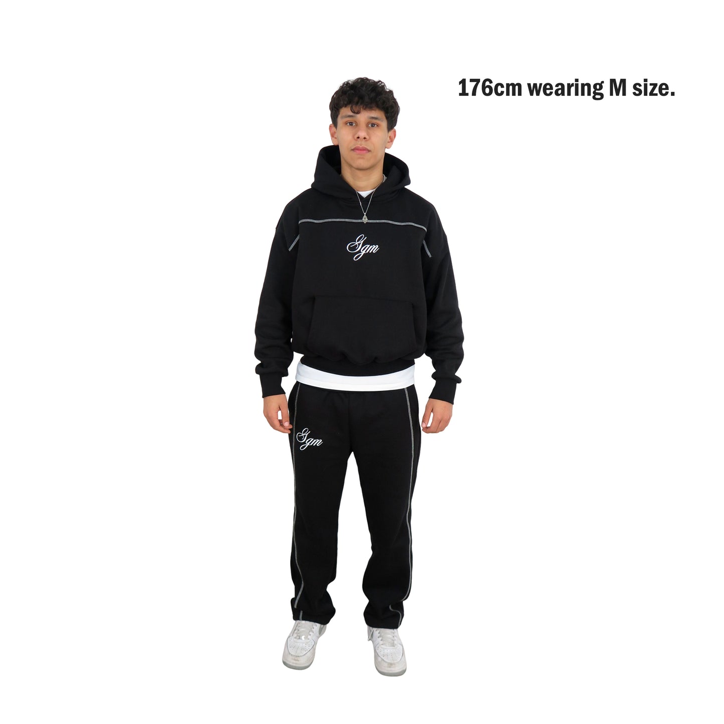 EMBROIDED BLACK TRACKSUIT