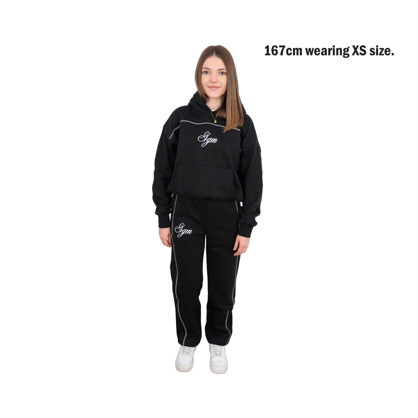 EMBROIDED BLACK TRACKSUIT