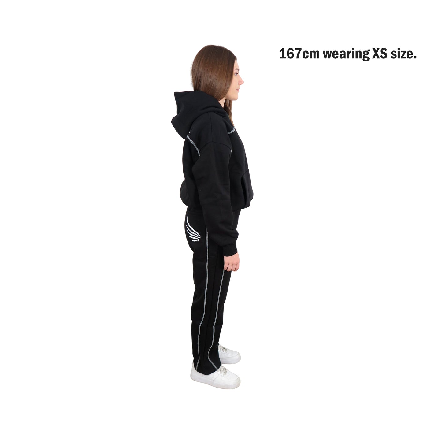 EMBROIDED BLACK TRACKSUIT