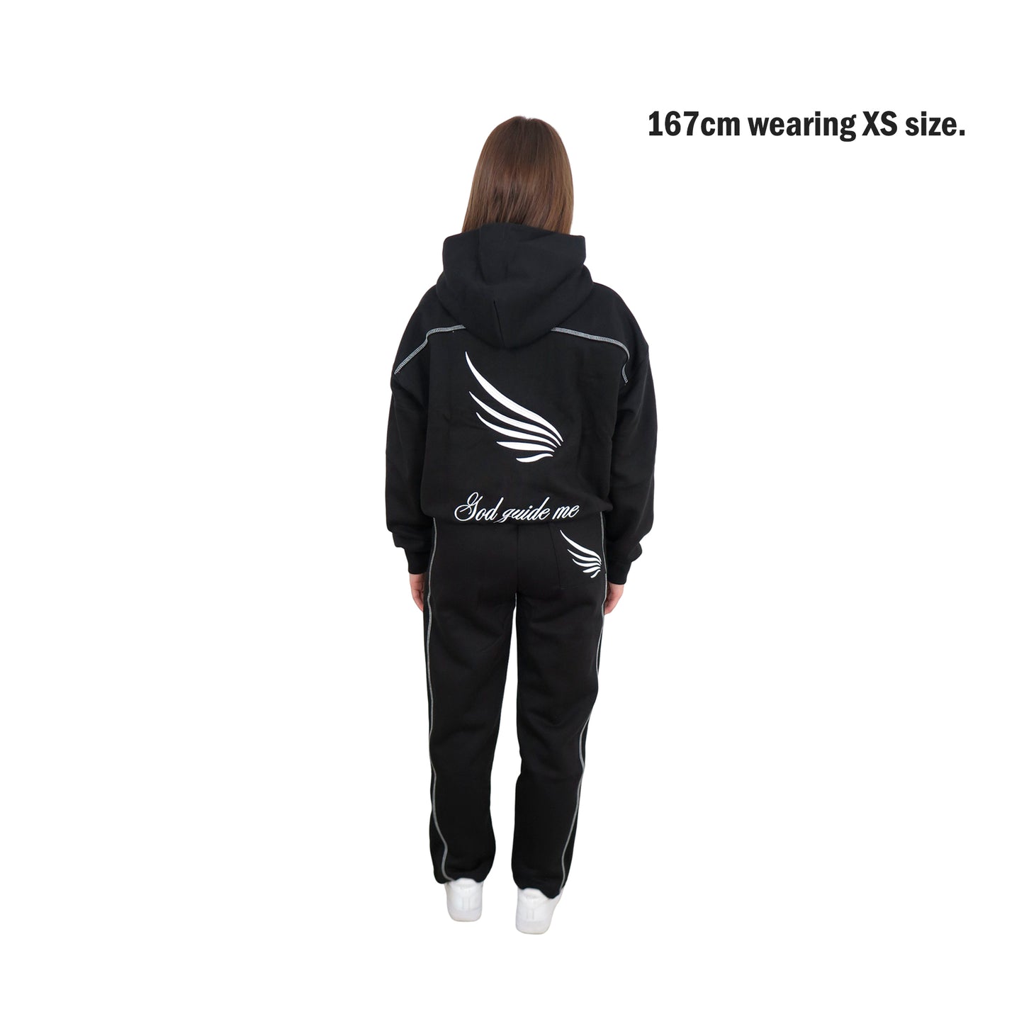 EMBROIDED BLACK TRACKSUIT